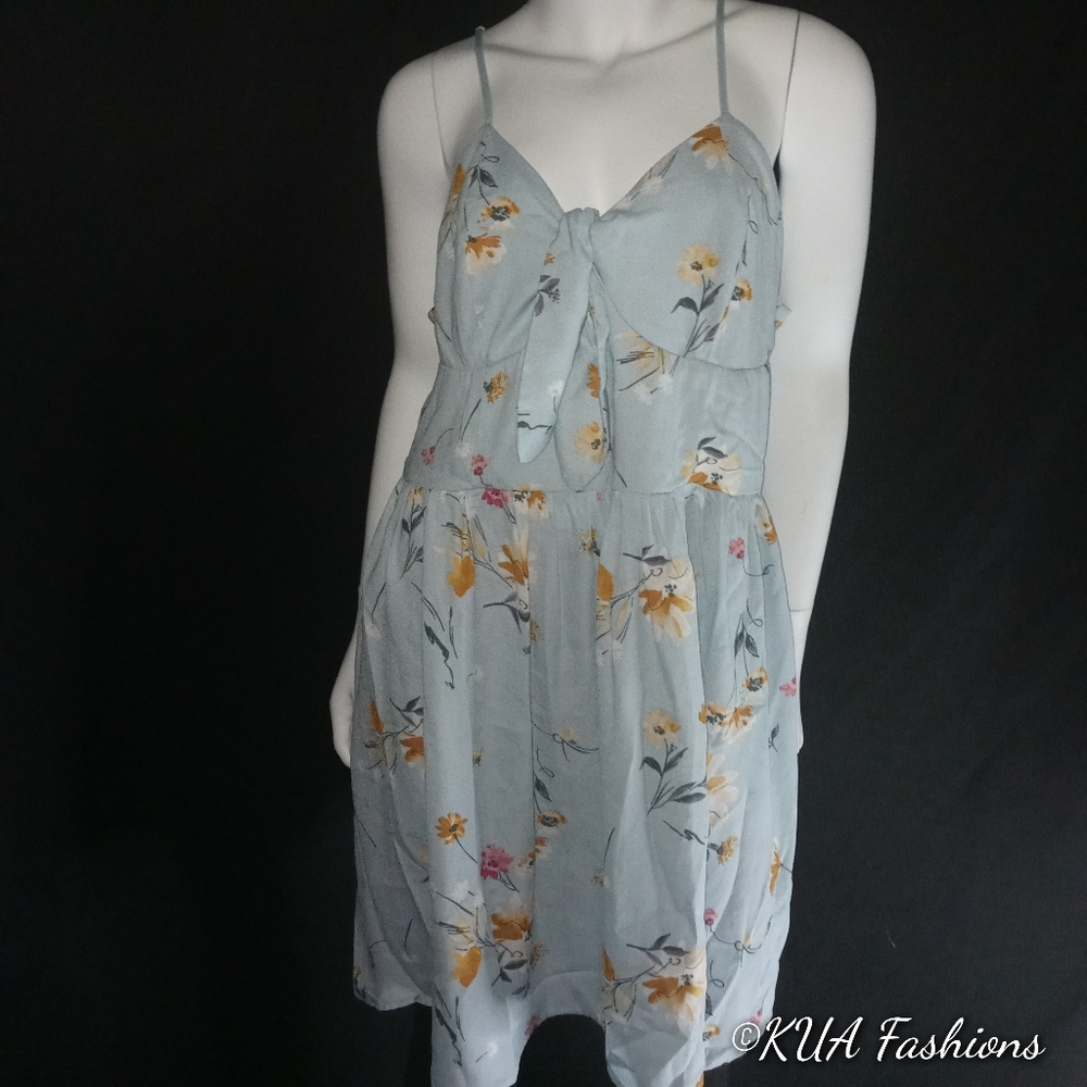 🖤Front Tie Closure🖤 Floral Women's Dress 👗